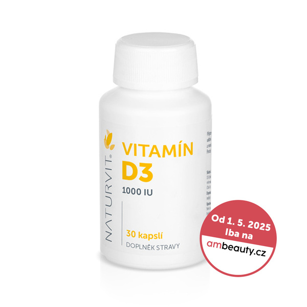 NaturVit Vitamin D3 - 1000 IU, 30 ks