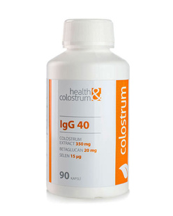 Colostrum kapsule IgG 40 (350 mg) + betaglucan a selén - 90 ks